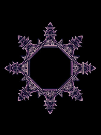 Beautiful carved decorative ornaments Vector design for elementsのイラスト素材