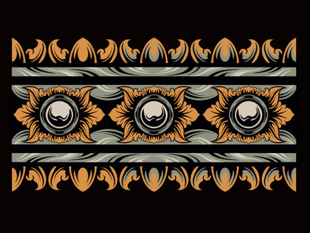 Retro vintage heraldic design elementsのイラスト素材