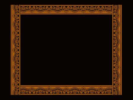 Luxury classic style engraved frame vector designのイラスト素材