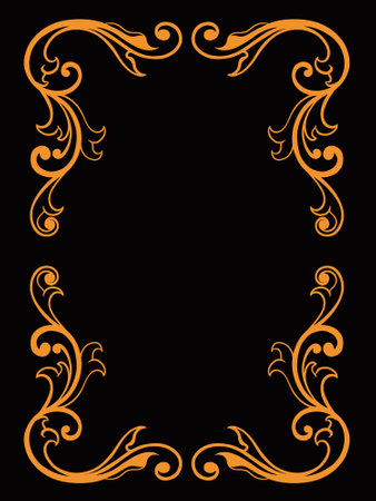 frame vector design for elements, editable colorのイラスト素材