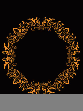 frame vector design for elements, editable colorのイラスト素材