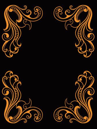 frame vector design for elements, editable colorのイラスト素材