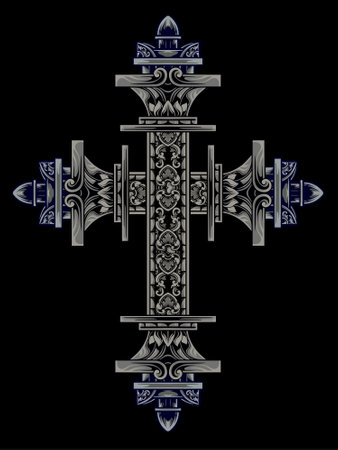 Christian cross vectorのイラスト素材