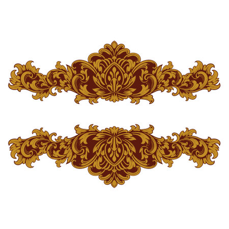 Frame ornament vintage classic element decorationのイラスト素材