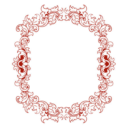 Frame ornament vintage classic element decorationのイラスト素材