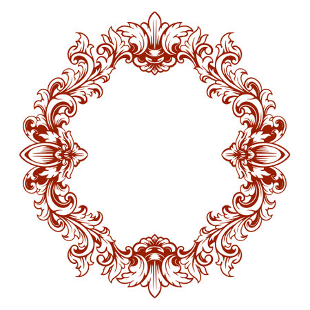 Frame ornament vintage classic element decorationのイラスト素材