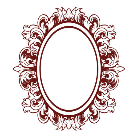 Frame ornament vintage classic element decorationのイラスト素材