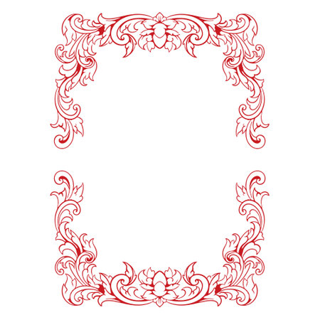 Frame ornament vintage classic element decorationのイラスト素材