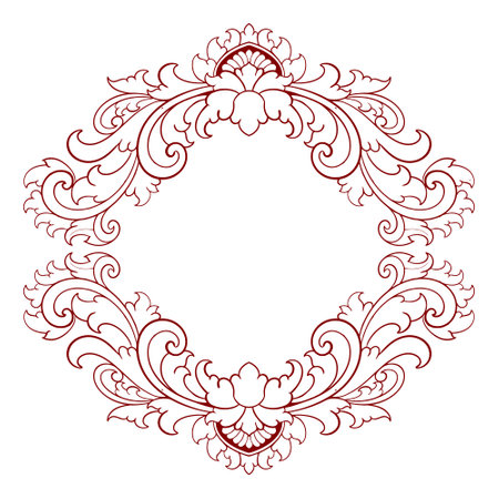 Frame ornament vintage classic element decorationのイラスト素材