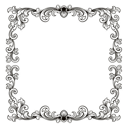 Elegant oval frame with decorative ornament. Vector clip art.のイラスト素材