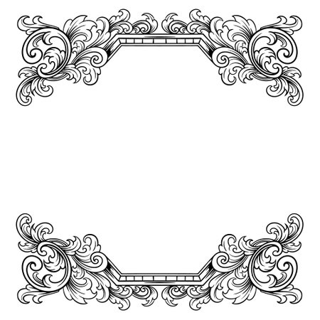 Elegant oval frame with decorative ornament. Vector clip art.のイラスト素材