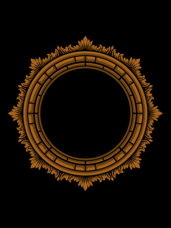 Luxury Frame Ornament Wedding Decorationのイラスト素材