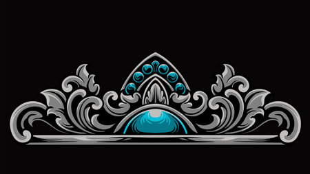 Luxury Frame Ornament Wedding Decorationのイラスト素材