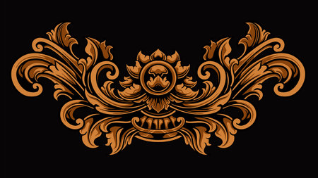 Luxury Frame Ornament Wedding Decorationのイラスト素材