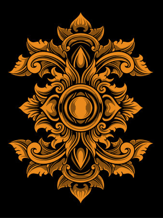 Luxury Frame Ornament Wedding Decorationのイラスト素材