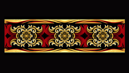 Beautiful ornament in the style of baroque. Vector illustrationのイラスト素材