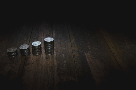 5 rows of coins arranged in ascending order
