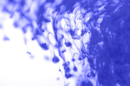 Colored ink splashの写真素材
