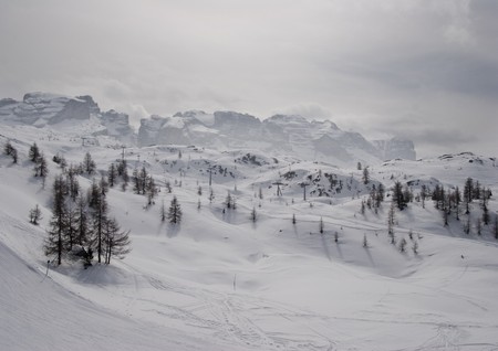 Frozen Winter in Alpsの写真素材