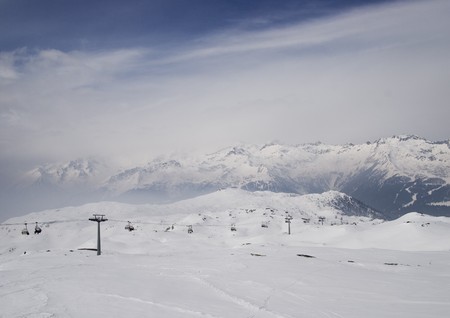 Frozen Winter in Alpsの写真素材