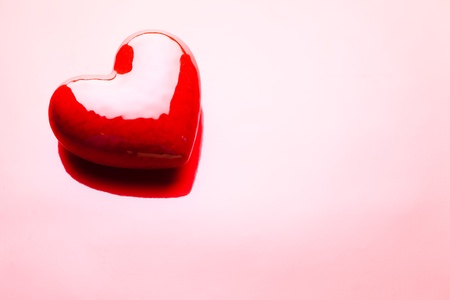 Red heartの写真素材