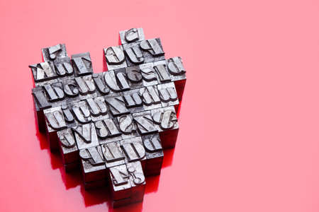 Red heartの写真素材