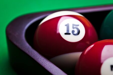Billiard balls - poolの写真素材
