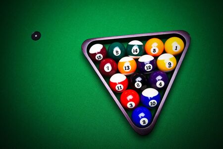 Billiard balls - poolの写真素材