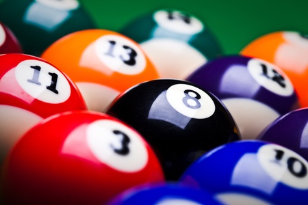 Billiard balls - poolの写真素材