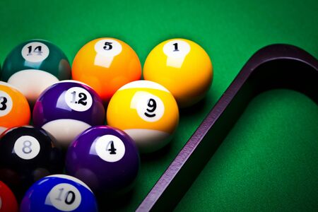 Billiard balls - poolの写真素材