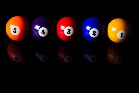 Billiard balls - poolの写真素材