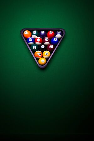 Billiard balls - poolの写真素材