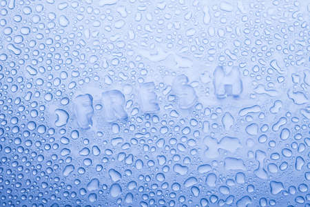 Ice cubes & aquaの写真素材