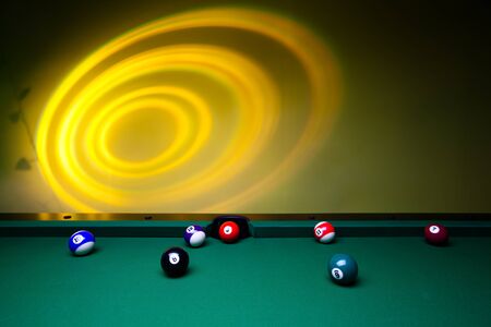 Billiard balls and lights