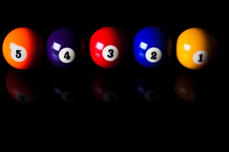 Billiard ballsの写真素材
