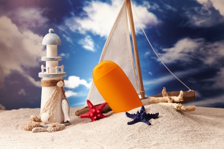 Holiday, summer, beach の写真素材