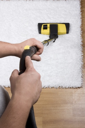 Tube cleaner on the carpet の写真素材