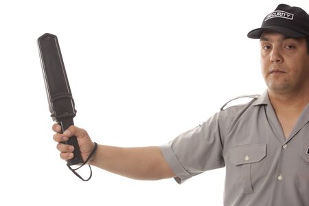 A detail of a security staff member の写真素材