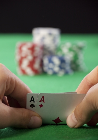 Poker Aces pairの写真素材
