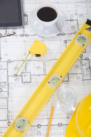 architectural plan close upの写真素材