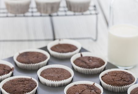 home made cupcakesの写真素材