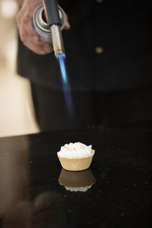 tattletale with lemon curd and meringueの写真素材