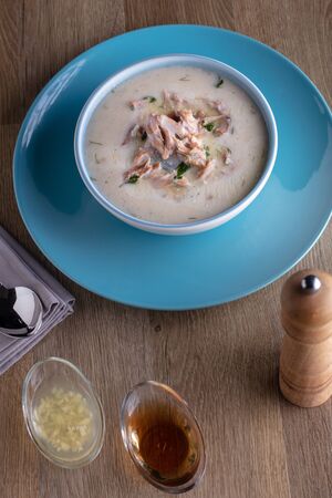 tripe soup, iskembe corbasi, turkish traditional hangover cureの写真素材