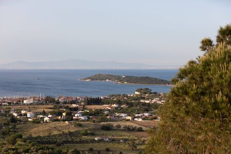 Karantina Island landscape in Izmir, iskele Urla (Quarantine Island)