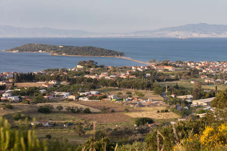 Karantina Island landscape in Izmir, iskele Urla (Quarantine Island)