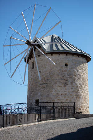 Turkey Cesme Alacati Windmill. High quality photoの写真素材