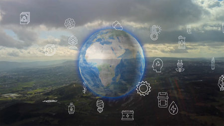 Environmental technology concept. Sustainable development goals. SDGs. High quality photo