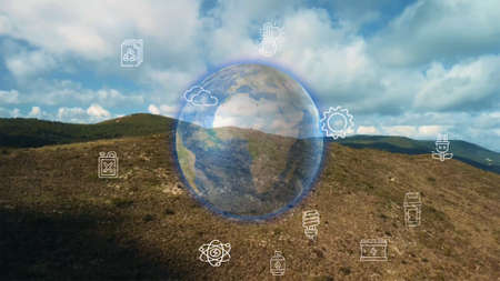 Environmental technology concept. Sustainable development goals. SDGs. High quality photoの写真素材