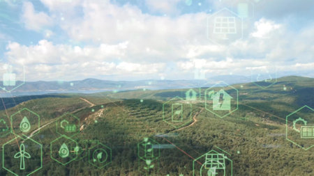 Environmental technology concept. . SDGs. High quality photoの写真素材