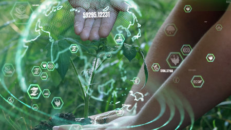 Future environmental conservation and sustainable ESG modernization development by using technology...